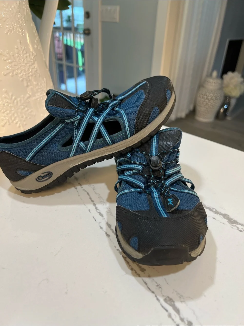 Chaco Performance Footwear Blue Water Shoes Kids Sz 5 / Womens 6.5